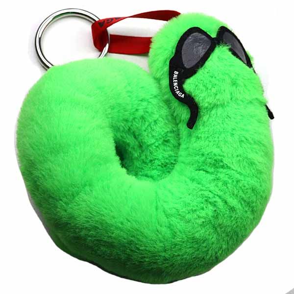 Balenciaga Snake Key Ring Holder Bag Charm Green — view 4