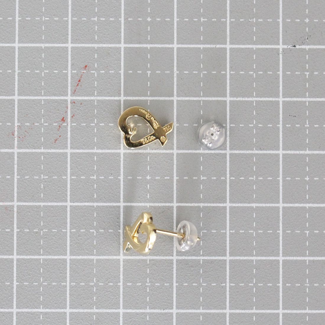 Tiffany & Co. Loving Heart Earrings 18K Yellow Gold Back — view 5