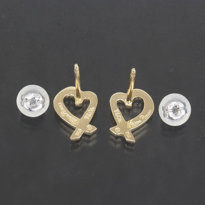 Tiffany & Co. Loving Heart Earrings 18K Yellow Gold Back — view 2