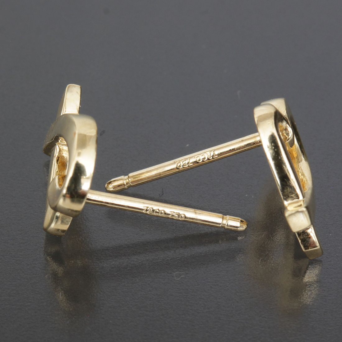 Tiffany & Co. Loving Heart Single Earring 18K Yellow Gold Back — view 3