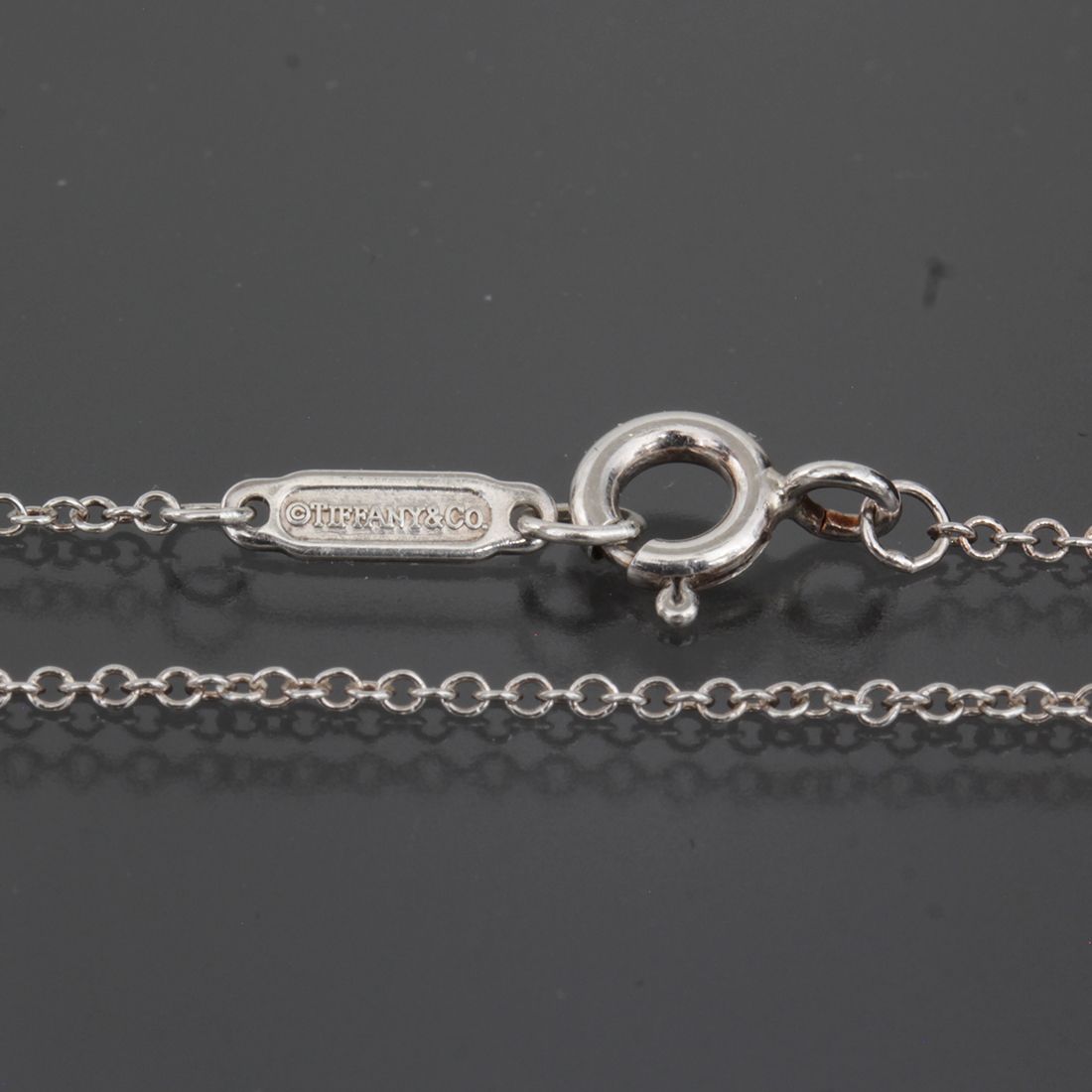 Tiffany & Co. Twin Heart Necklace Blue — view 2