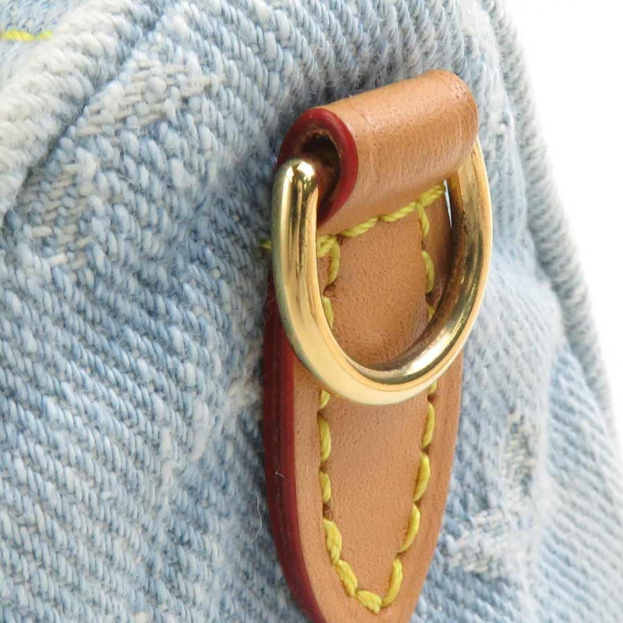 Louis Vuitton Shoulder Bag Monogram Denim Nano Speedy Sky Blue — view 8