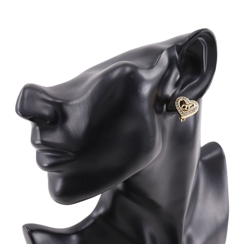 Dior CD Heart Earrings Set Gold Plated Necklace — view 8