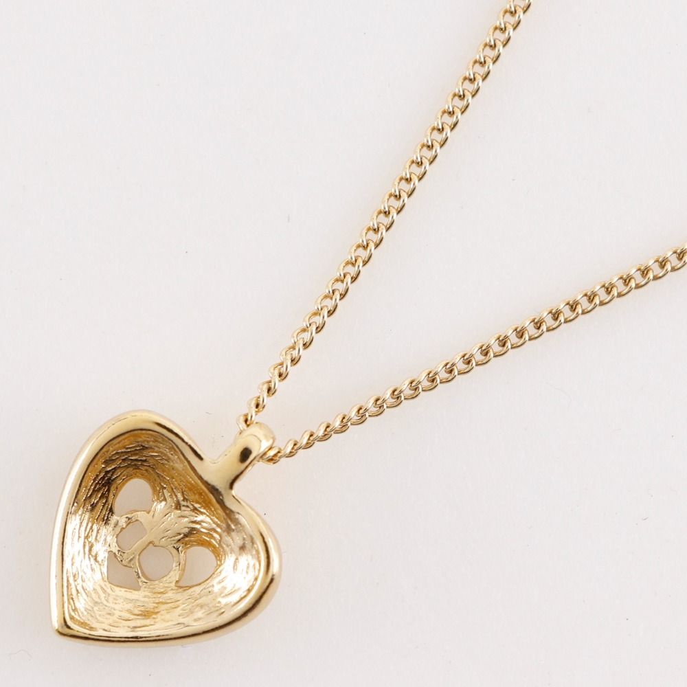 Dior CD Heart Earrings Set Gold Plated Necklace — view 4