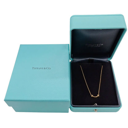 Tiffany & Co. Necklace T Smile Mini Pink Gold — view 9
