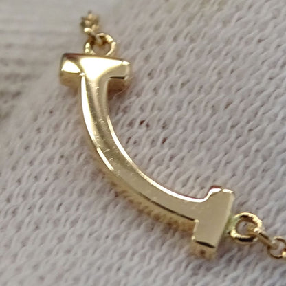 Tiffany & Co. Necklace T Smile Mini Pink Gold — view 8