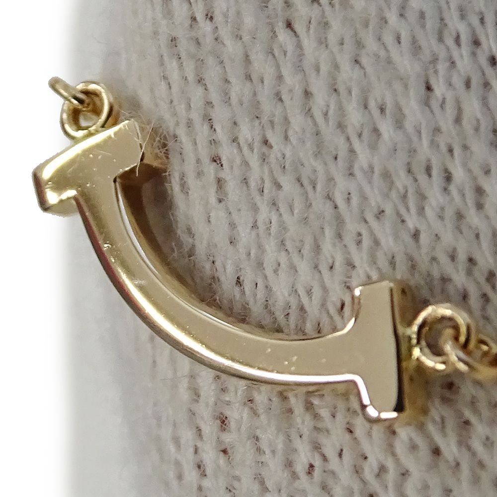 Tiffany & Co. Necklace T Smile Mini Pink Gold — view 7