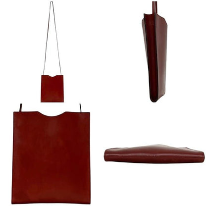 Hermes Shoulder Bag Onimaitou Brown Leather — view 2