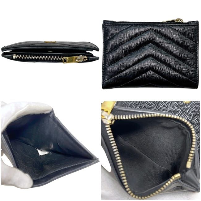 Saint Laurent Bifold Wallet Black Leather — view 2