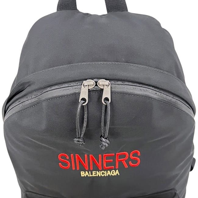 Balenciaga Backpack Black Leather Canvas — view 7
