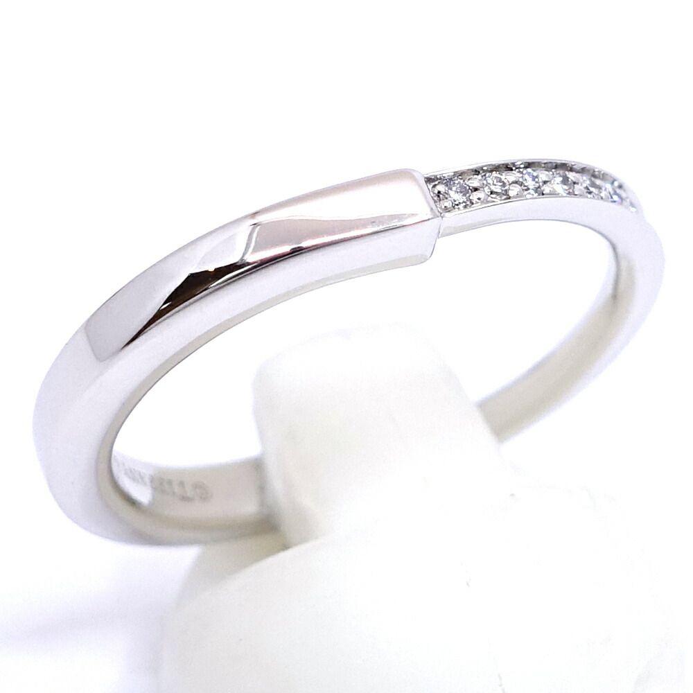 Tiffany & Co. 18K White Gold Rock Diamond Ring — view 4