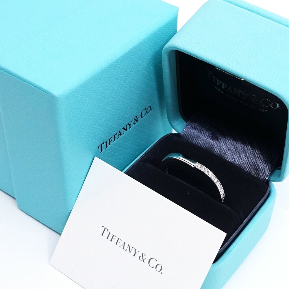 Tiffany & Co. 18K White Gold Rock Diamond Ring — view 9