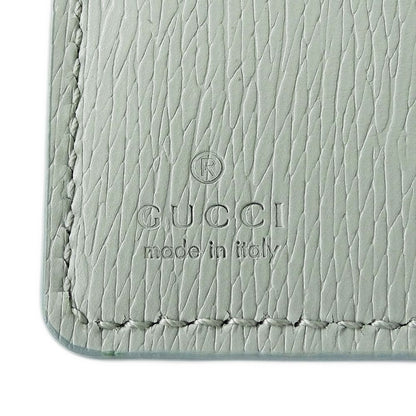 Gucci Wallet Bifold Leather Mint Green Logo — view 5