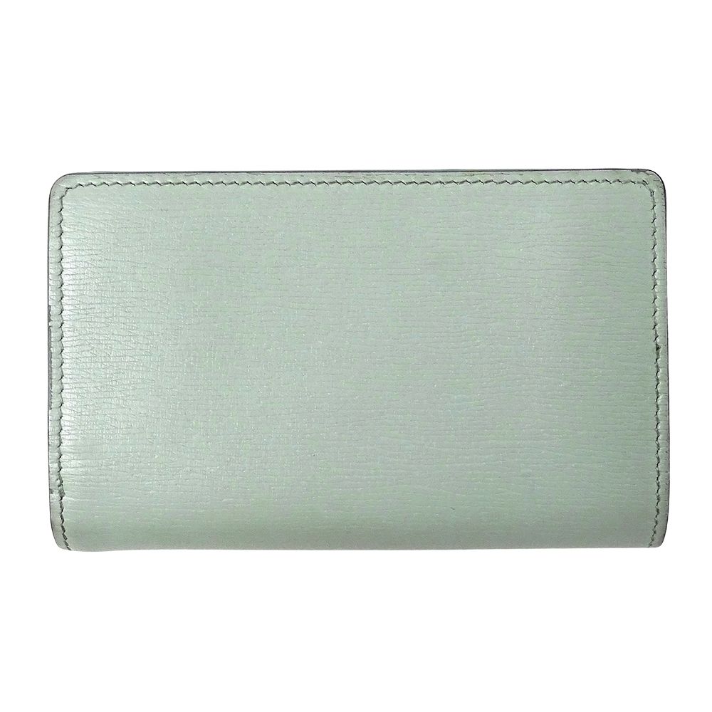 Gucci Wallet Bifold Leather Mint Green Logo — view 2