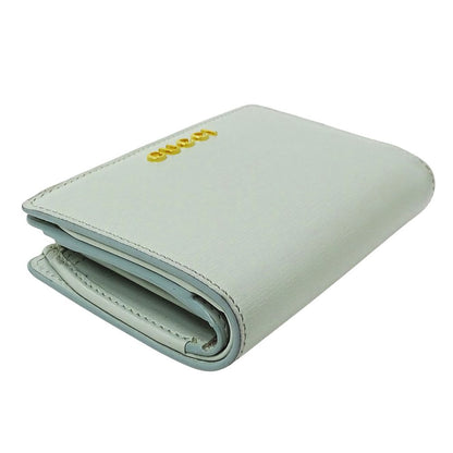 Gucci Wallet Bifold Leather Mint Green Logo — view 3