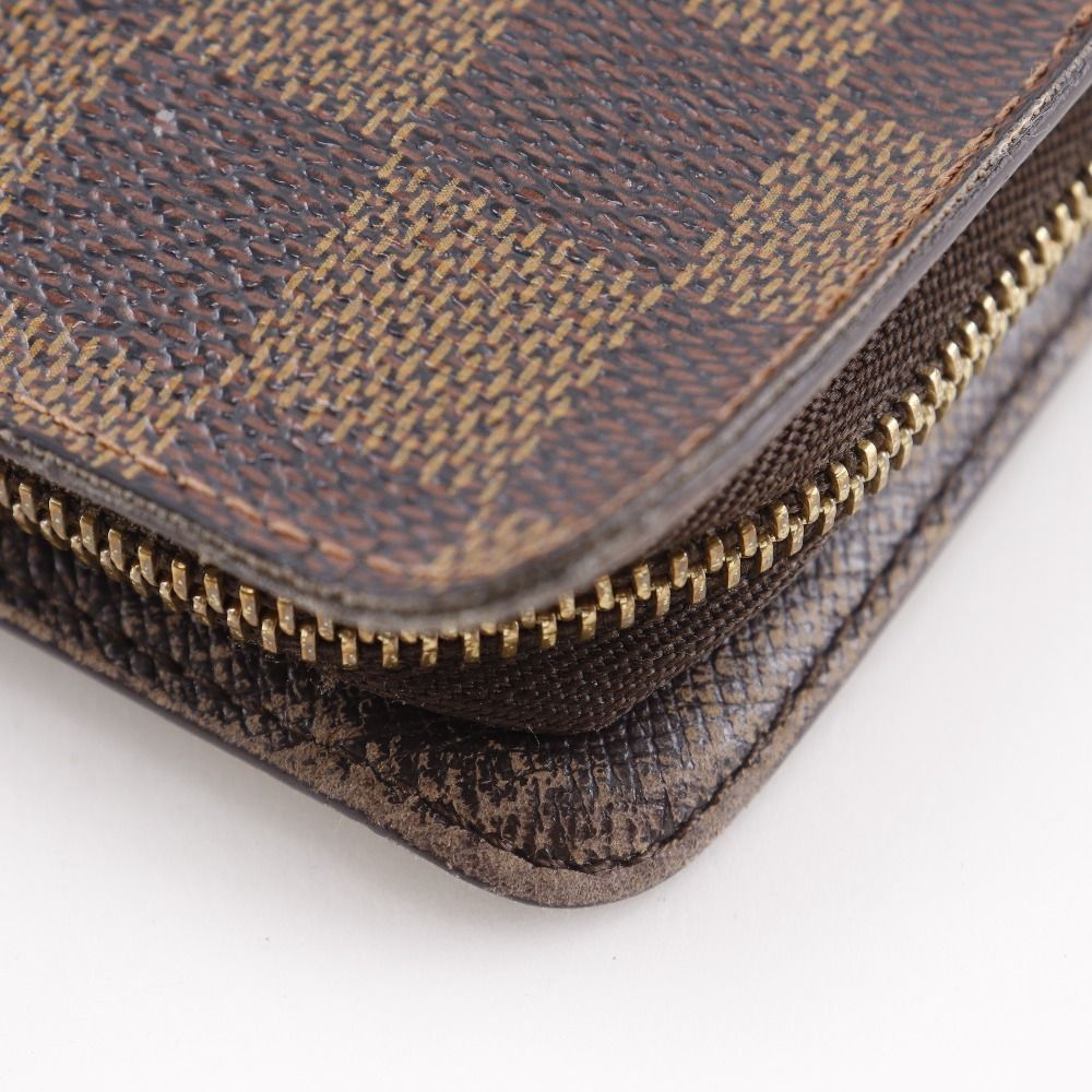 Louis Vuitton Porte Monet Zip Damier Canvas Brown Long — view 6