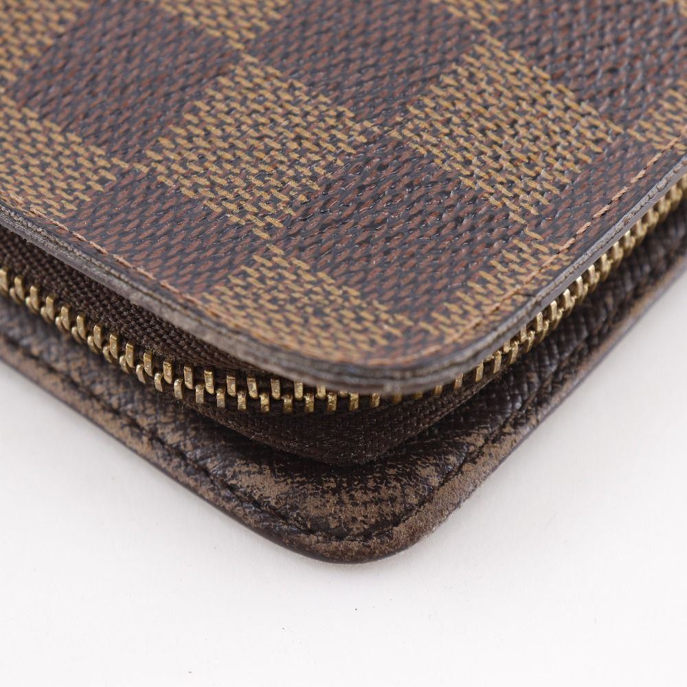 Louis Vuitton Porte Monet Zip Damier Canvas Brown Long — view 5