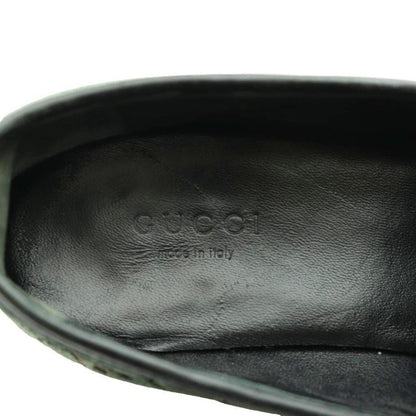 Gucci GG Pattern Horsebit Loafers Moccasins Khaki SS OS 35 — view 7
