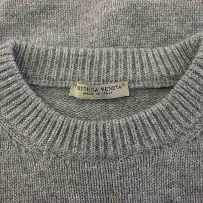 Bottega Veneta Knit Sweater Long Sleeve Cashmere 44 Gray — view 3