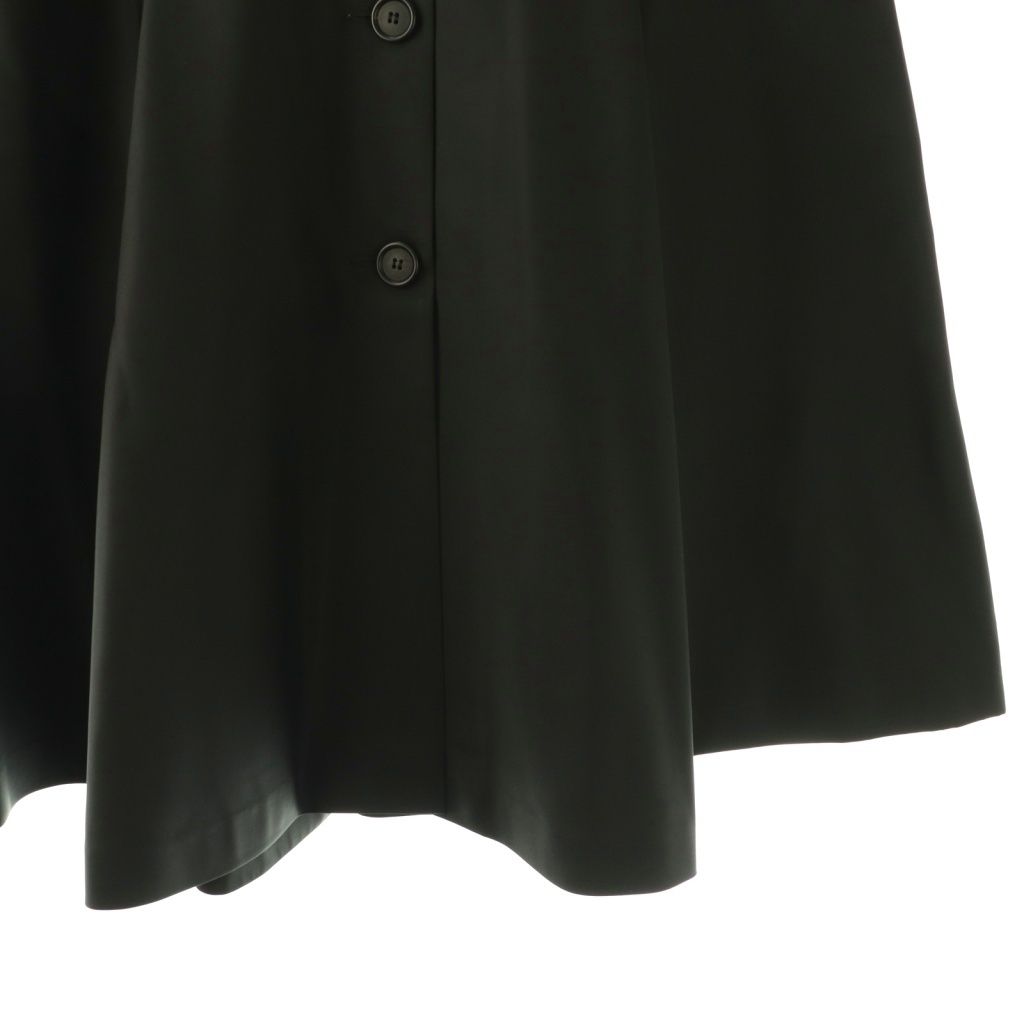 Prada Front Button Mid Mole Long Black Skirt — view 4