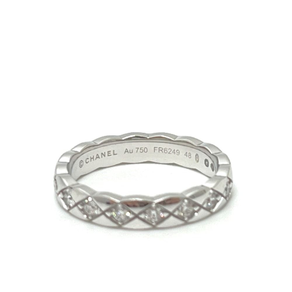 Chanel Ring Coco Crush Full Diamond 18K White Gold Silver — view 4