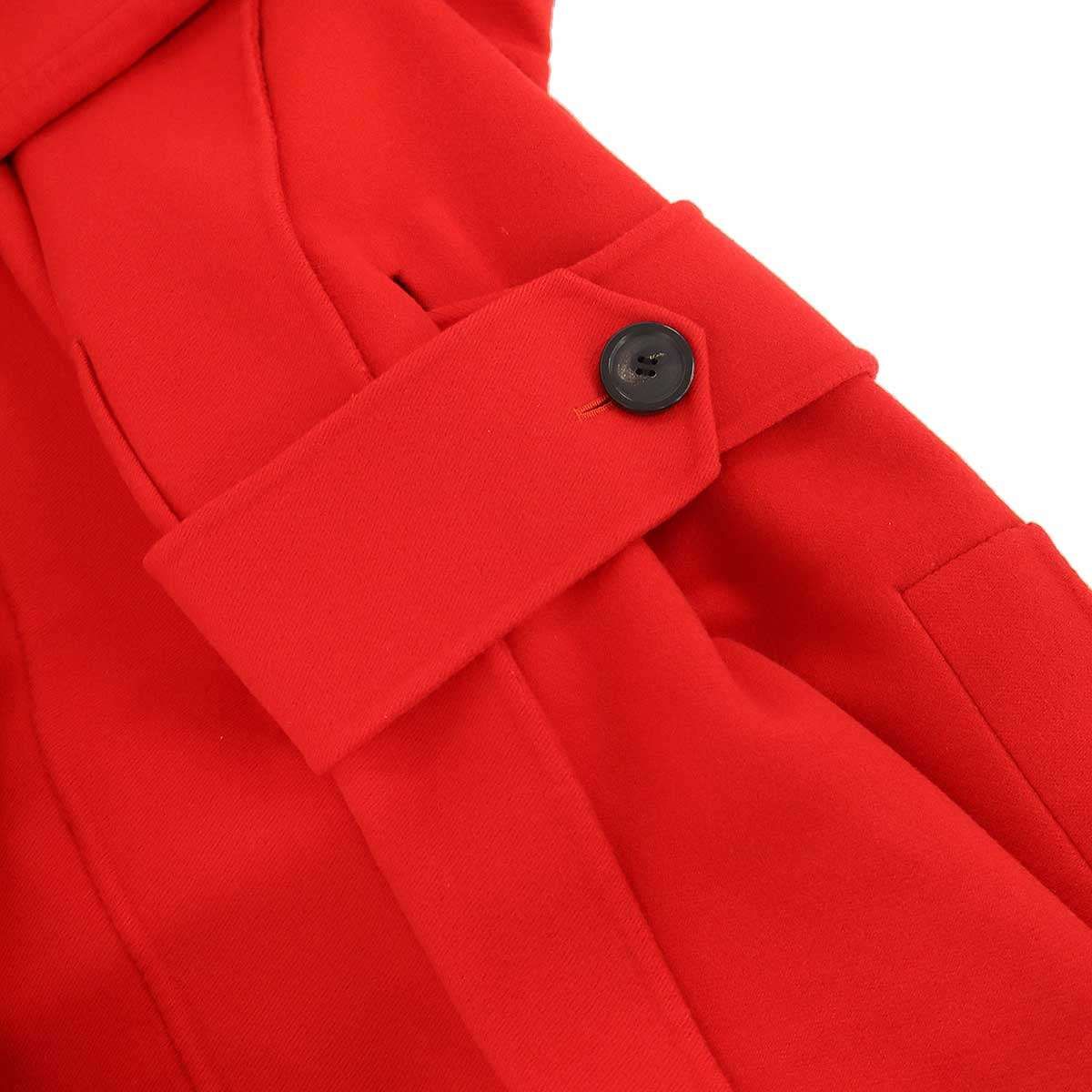 Dior Resort Double Face Cashmere Long Coat Red 34 — view 7