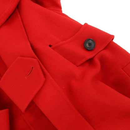 Dior Resort Double Face Cashmere Long Coat Red 34 — view 8