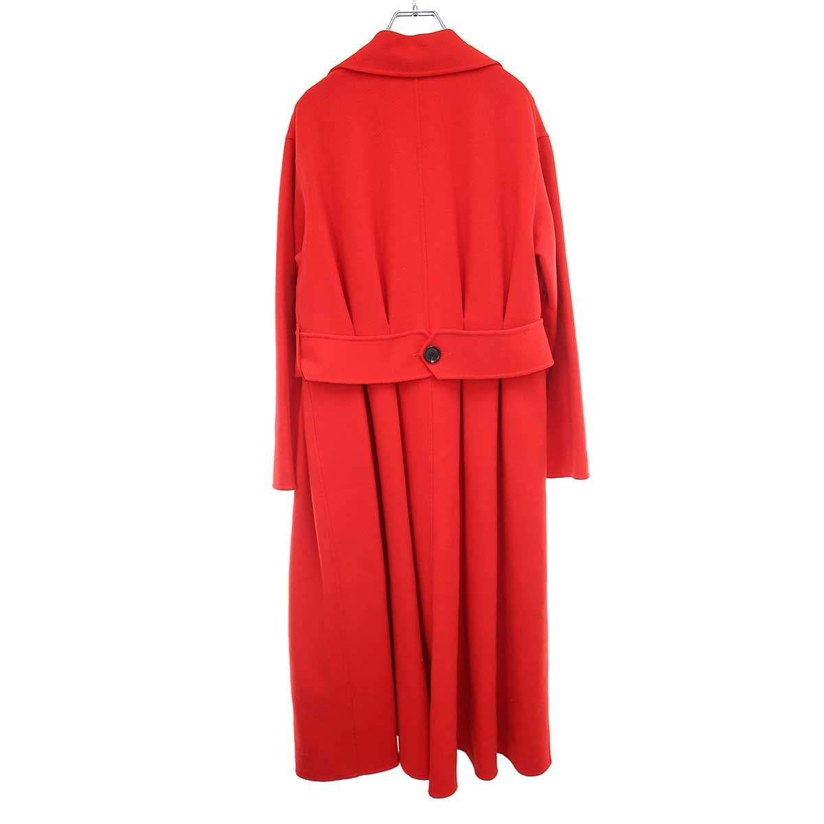 Dior Resort Double Face Cashmere Long Coat Red 34 — view 2