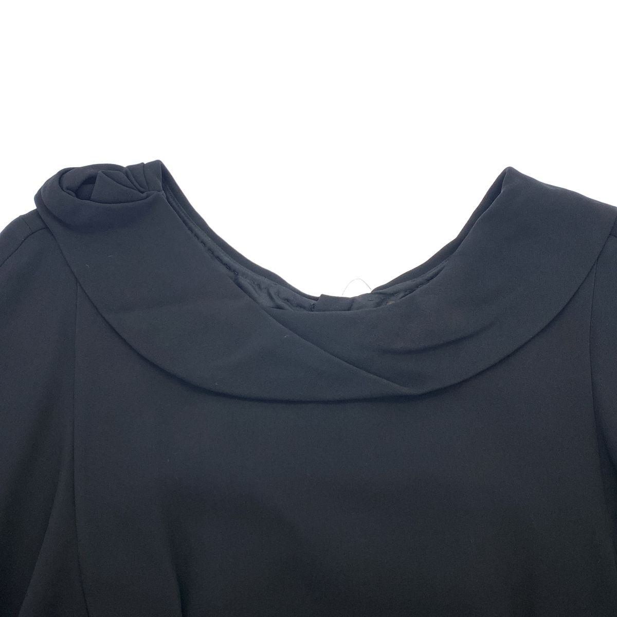 Louis Vuitton Volume Silk Dress Black 34 — view 4
