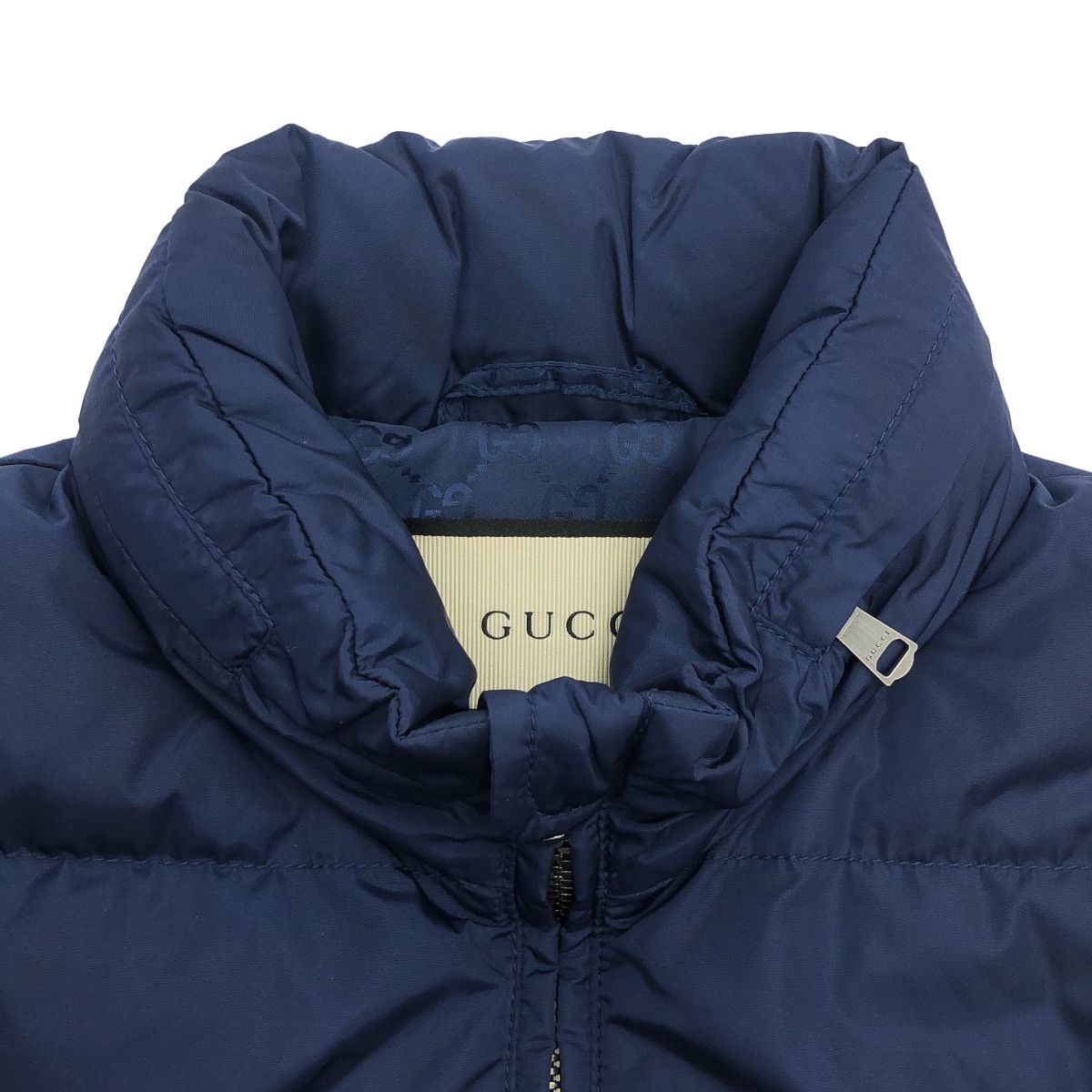 Gucci GG Nylon Down Jacket Navy 36 — view 4