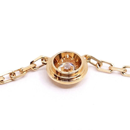 Cartier 18K Pink Gold Damier SM Diamond Necklace — view 7