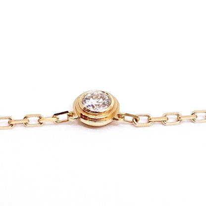 Cartier 18K Pink Gold Damier SM Diamond Necklace — view 6