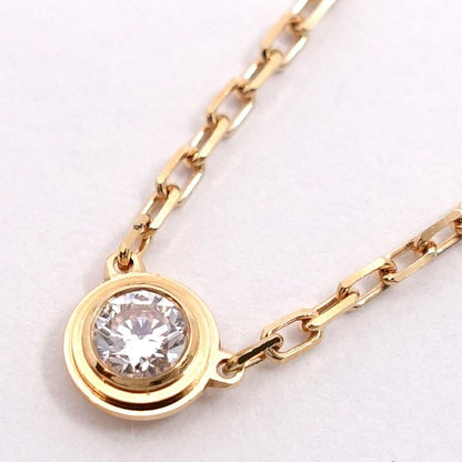 Cartier 18K Pink Gold Damier SM Diamond Necklace — view 4
