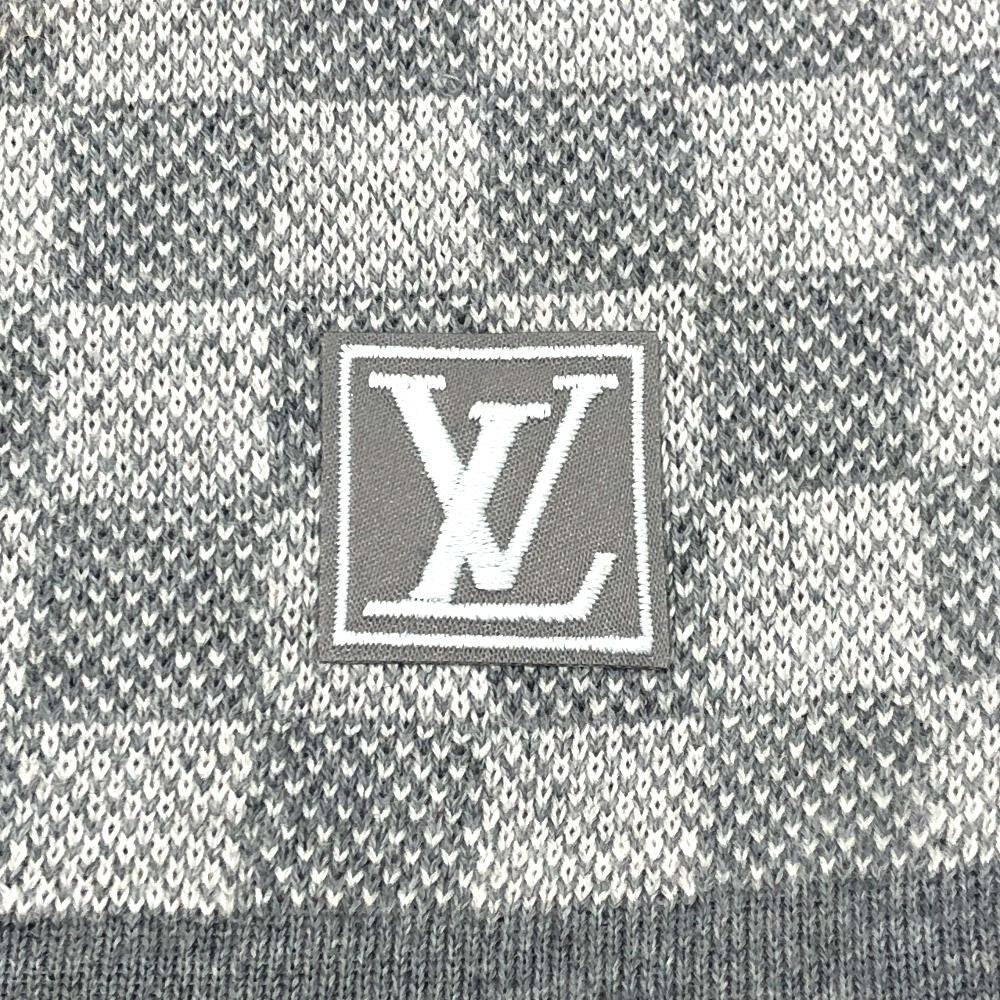 Louis Vuitton Scarf Echarpe Petit Damier Wool Gray — view 8