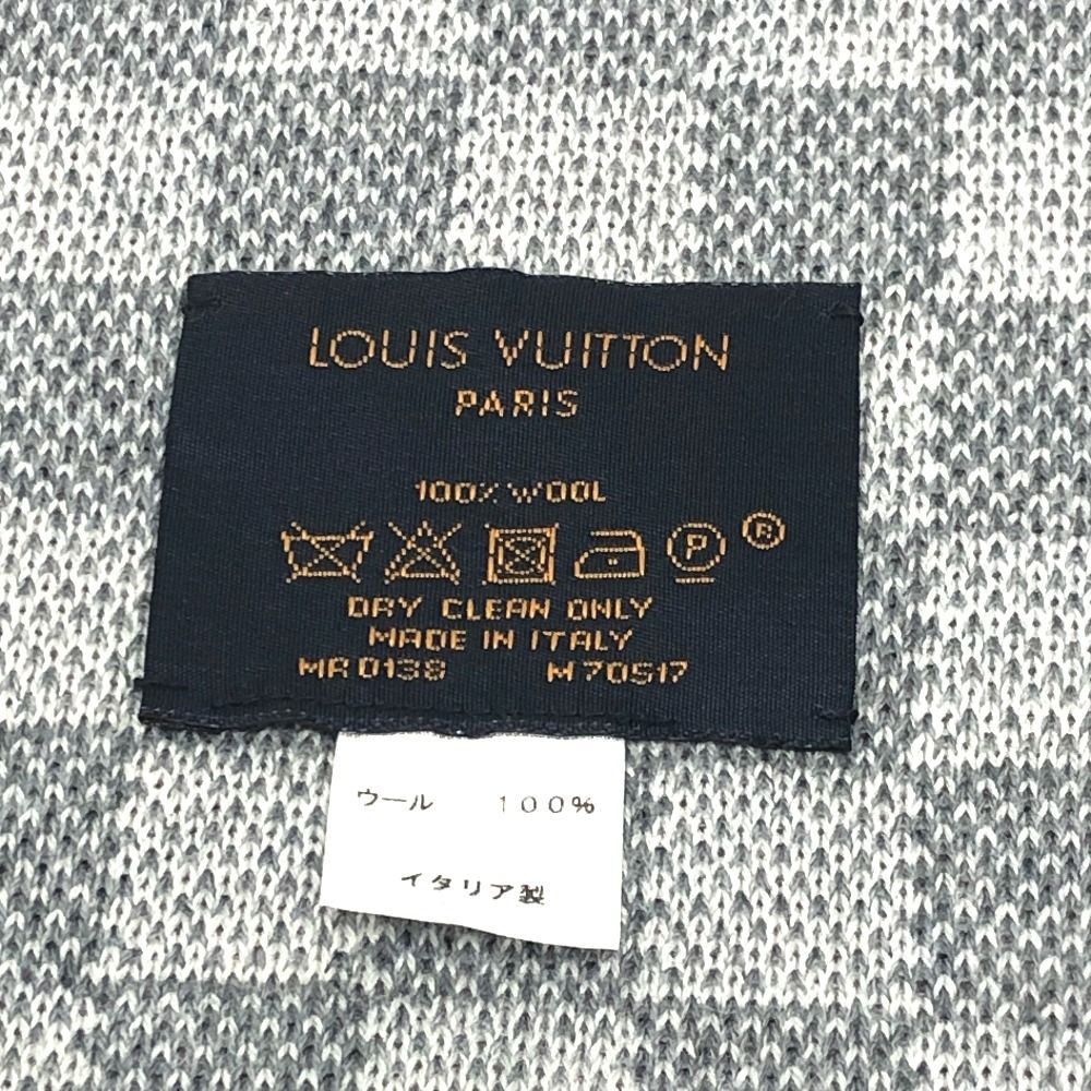 Louis Vuitton Scarf Echarpe Petit Damier Wool Gray — view 5