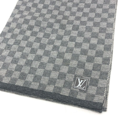 Louis Vuitton Scarf Echarpe Petit Damier Wool Gray — view 3