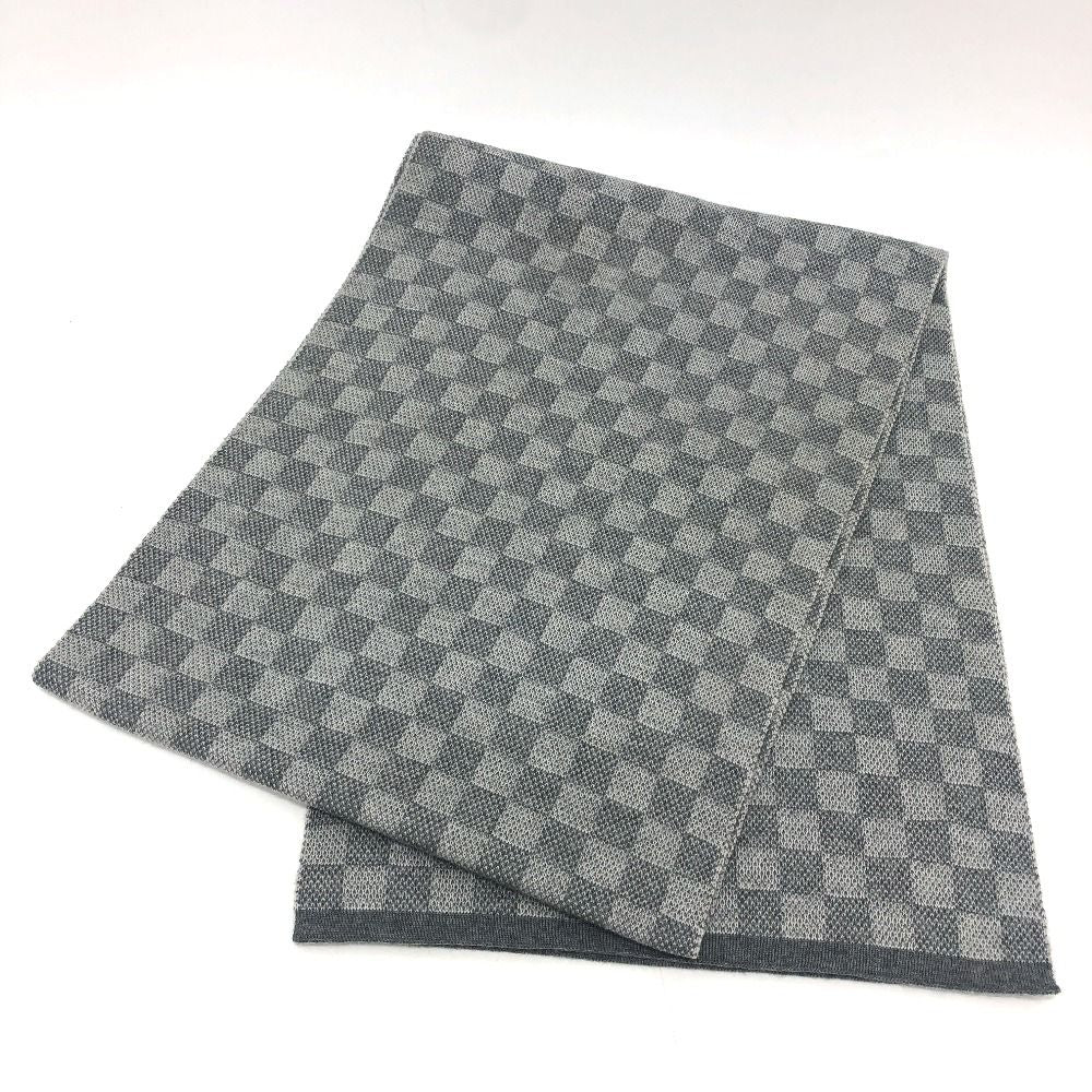 Louis Vuitton Scarf Echarpe Petit Damier Wool Gray — view 2