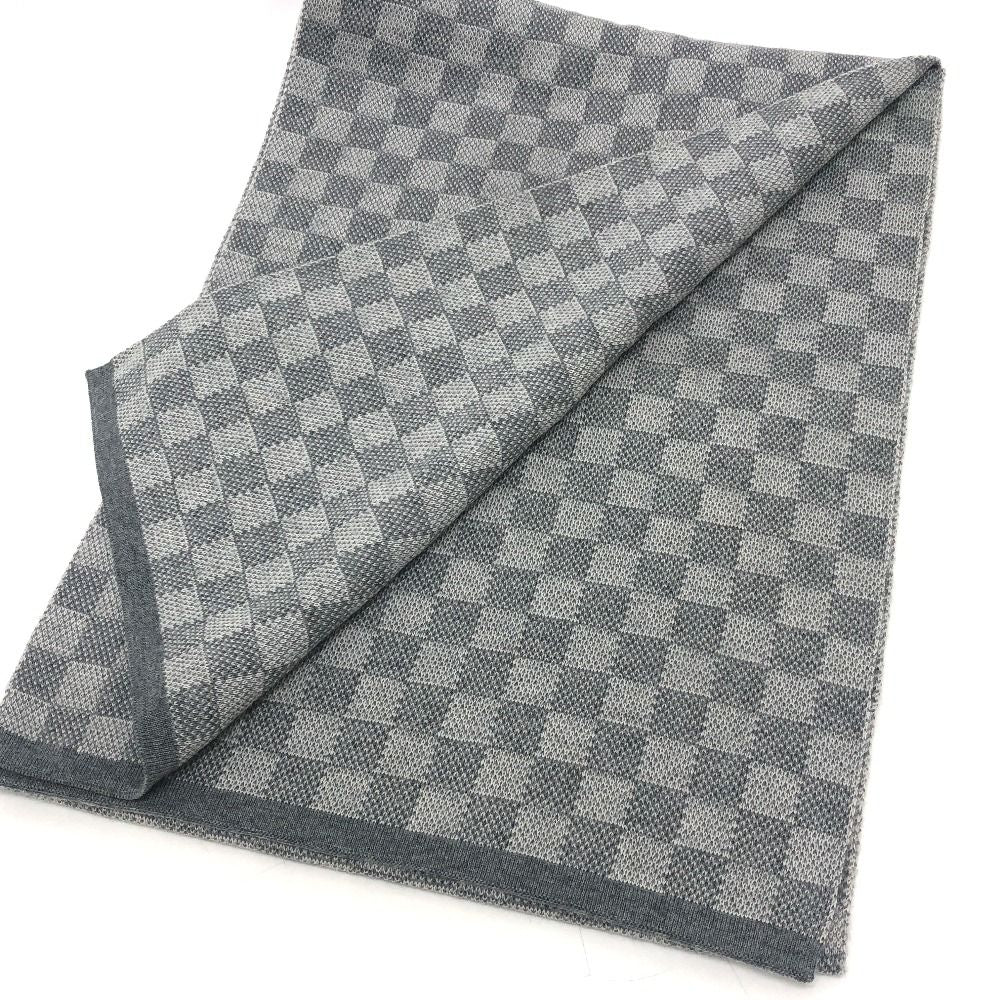 Louis Vuitton Scarf Echarpe Petit Damier Wool Gray — view 4
