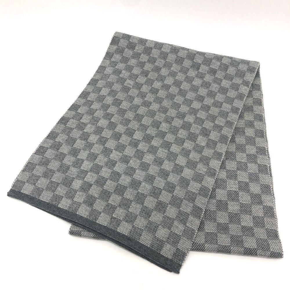 Louis Vuitton Scarf Echarpe Petit Damier Wool Gray — view 6