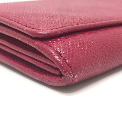 Bvlgari Wallet Logo Clip Leather Red — view 6