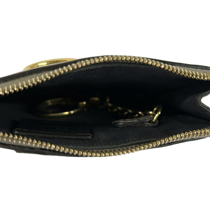 Fendi Card Case F's Beige with Key Ring Leather — view 3