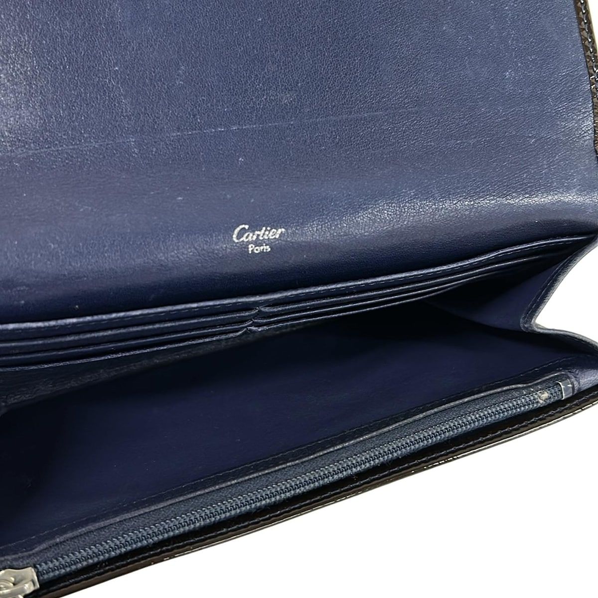 Cartier Wallet Happy Birthday Dark Brown Leather — view 4
