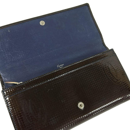 Cartier Wallet Happy Birthday Dark Brown Leather — view 3