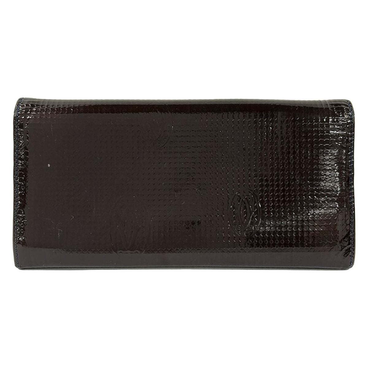 Cartier Wallet Happy Birthday Dark Brown Leather — view 2