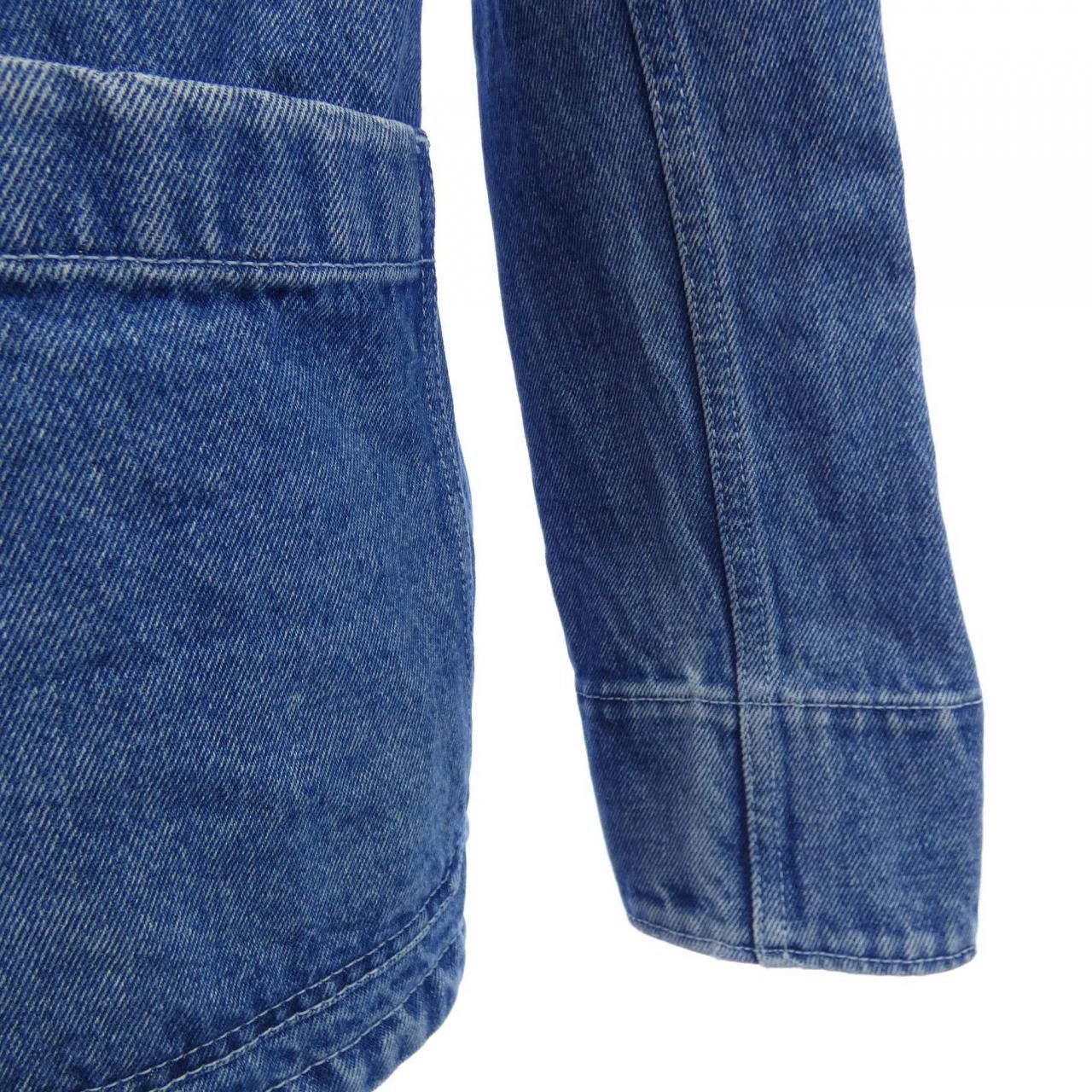 Dior Charm Overshirt Denim Jacket — view 6