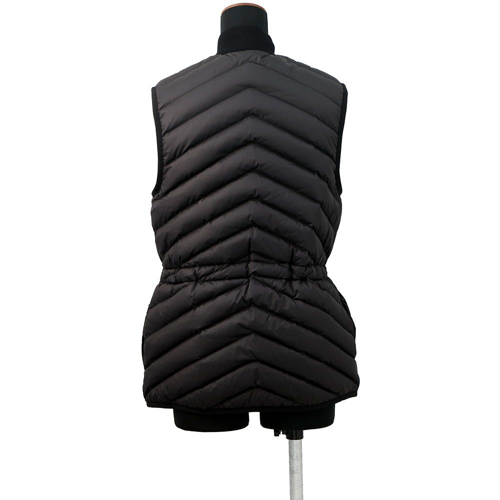 Hermes Down Vest with Clou de Selle Patch 34 Black — view 2