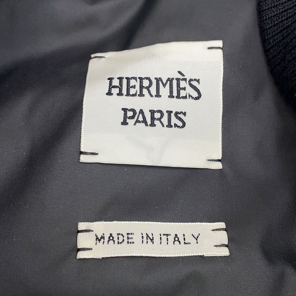 Hermes Down Vest with Clou de Selle Patch 34 Black — view 8