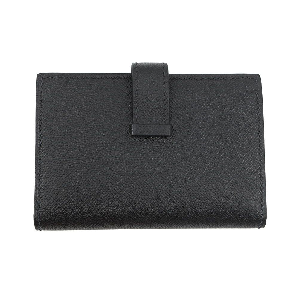 Hermes Card Case Bearn Mini Coin Purse Monochrome Black Vo Madame — view 3