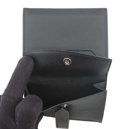Hermes Card Case Bearn Mini Coin Purse Monochrome Black Vo Madame — view 6