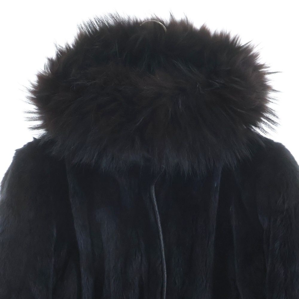 Prada Sport Ham Star Fur Coat Outer Black — view 3